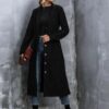 Solid Button Overcoat