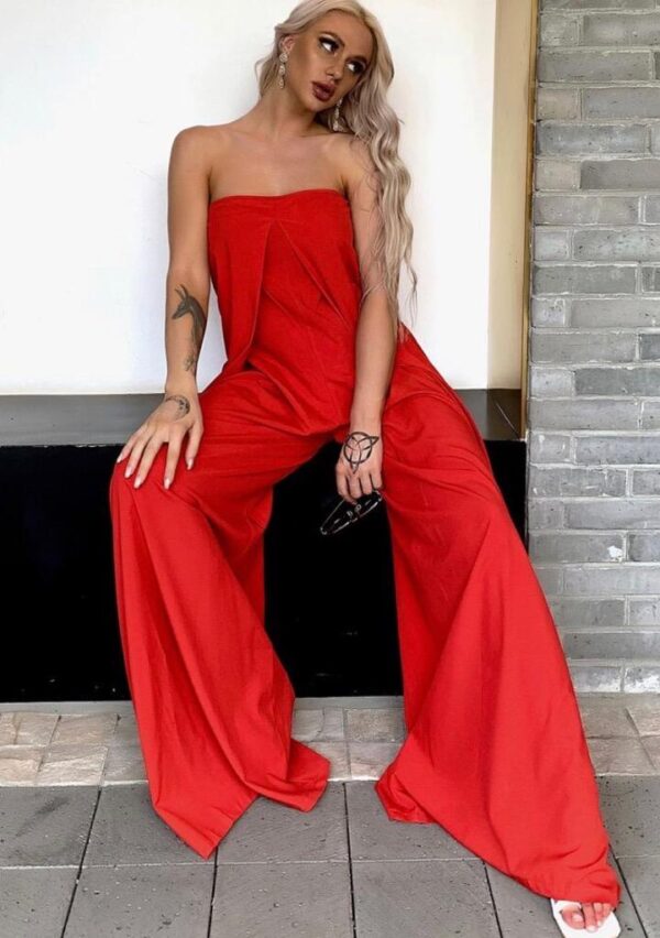 Missord Slant Pocket Wide Leg Jumpsuit - Image 5